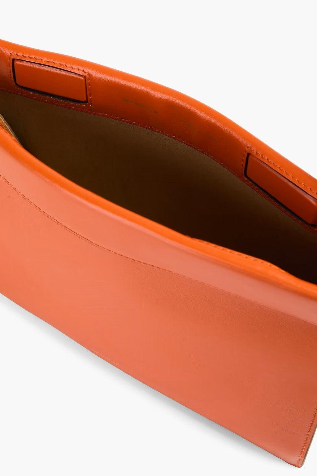 Wandler Orange Leather Shoulder Bag