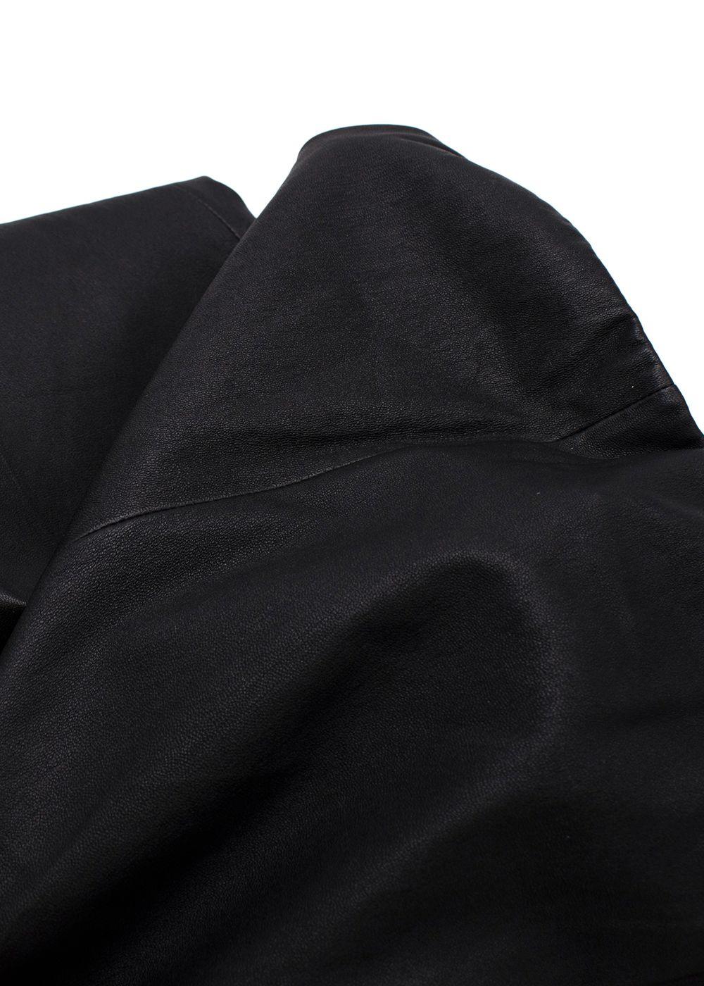 Malene Birger Black Leather Trousers