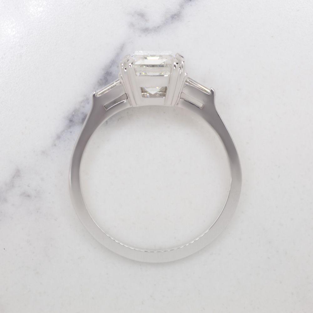 Verde 2ct Emerald Cut Lab Grown IGI Diamond Ring