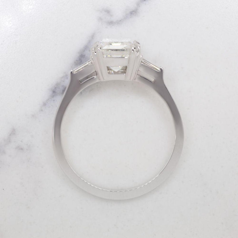 Verde 2ct Emerald Cut Lab Grown IGI Diamond Ring