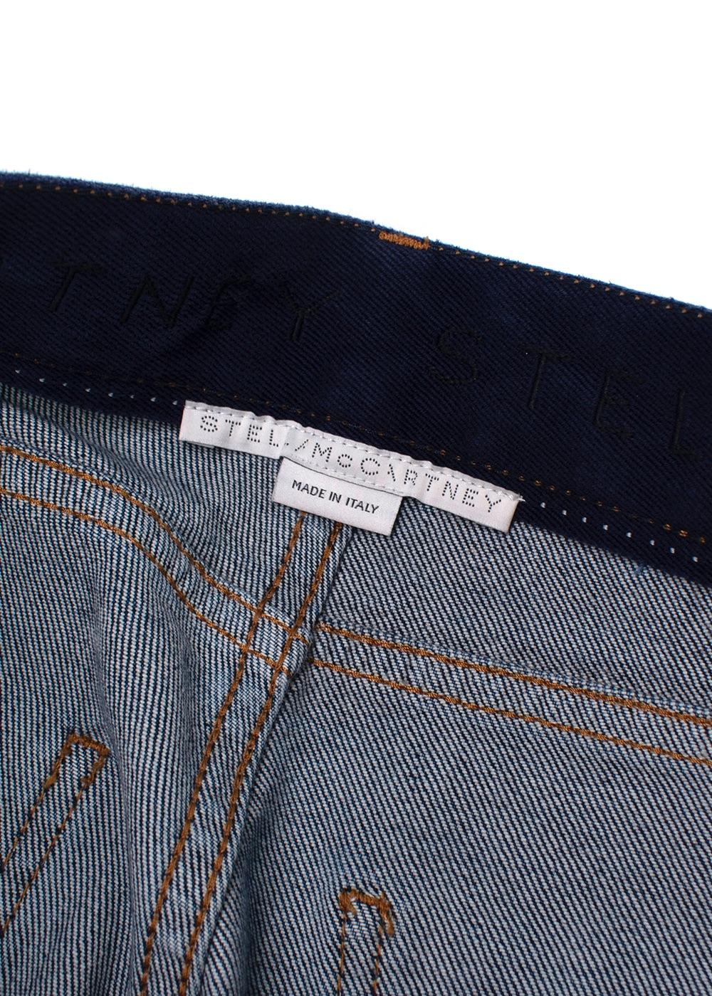 Stella McCartney Embroidered Hem Boyfriend Jeans