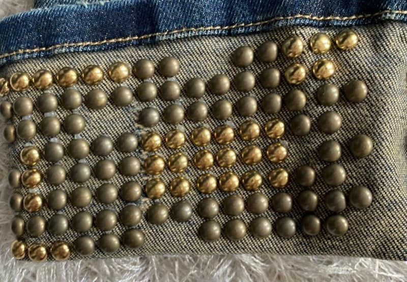 Met Studded Turn Cuff Jeans