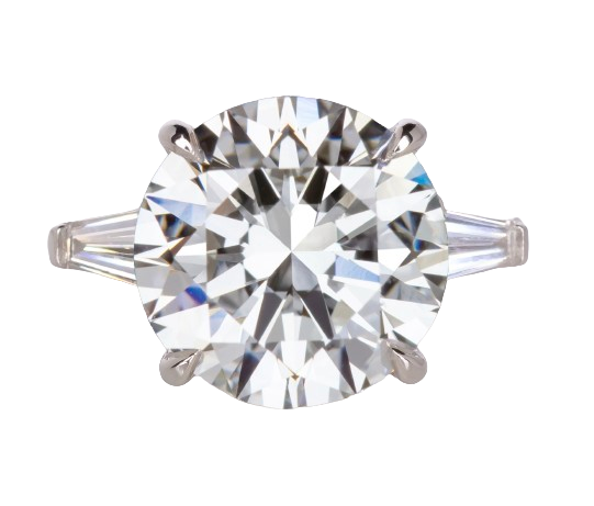 Verde 5ct IGI Lab-grown Round Cut VS2 Diamond Ring