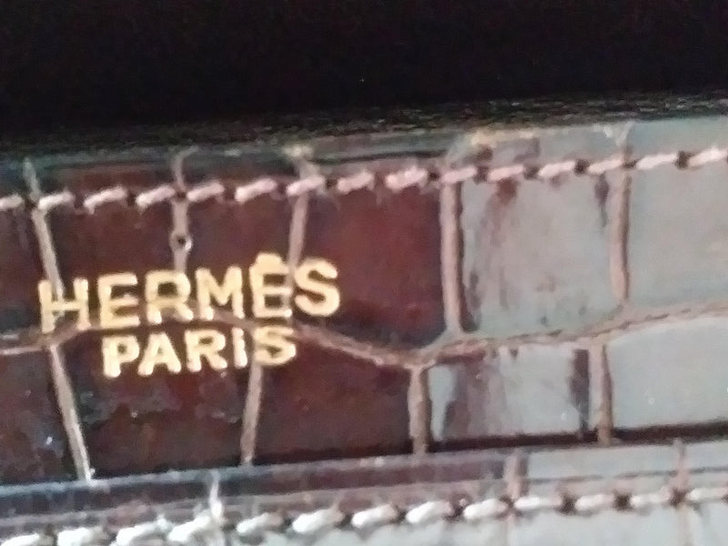 Hermes Vintage Crocodile Top Handle Bag