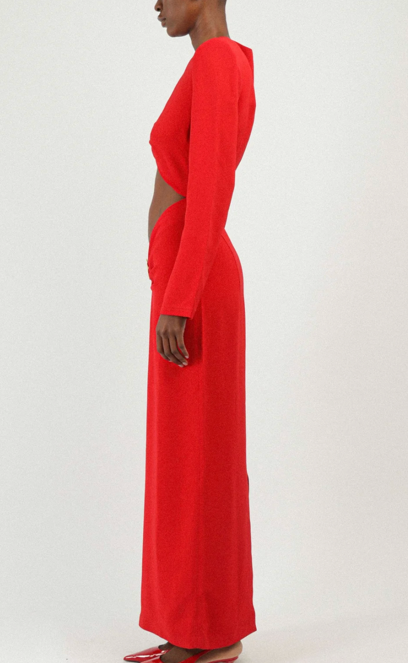 Rowen Rose Lovers Maxi Dress with Heart Jewel Details