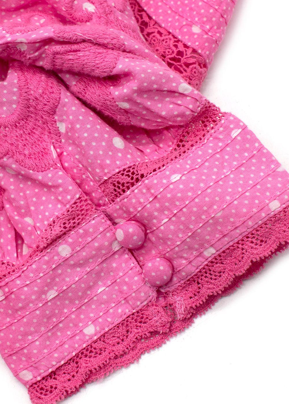 Love Shack Fancy Pink Jaislyn Mini Dress
