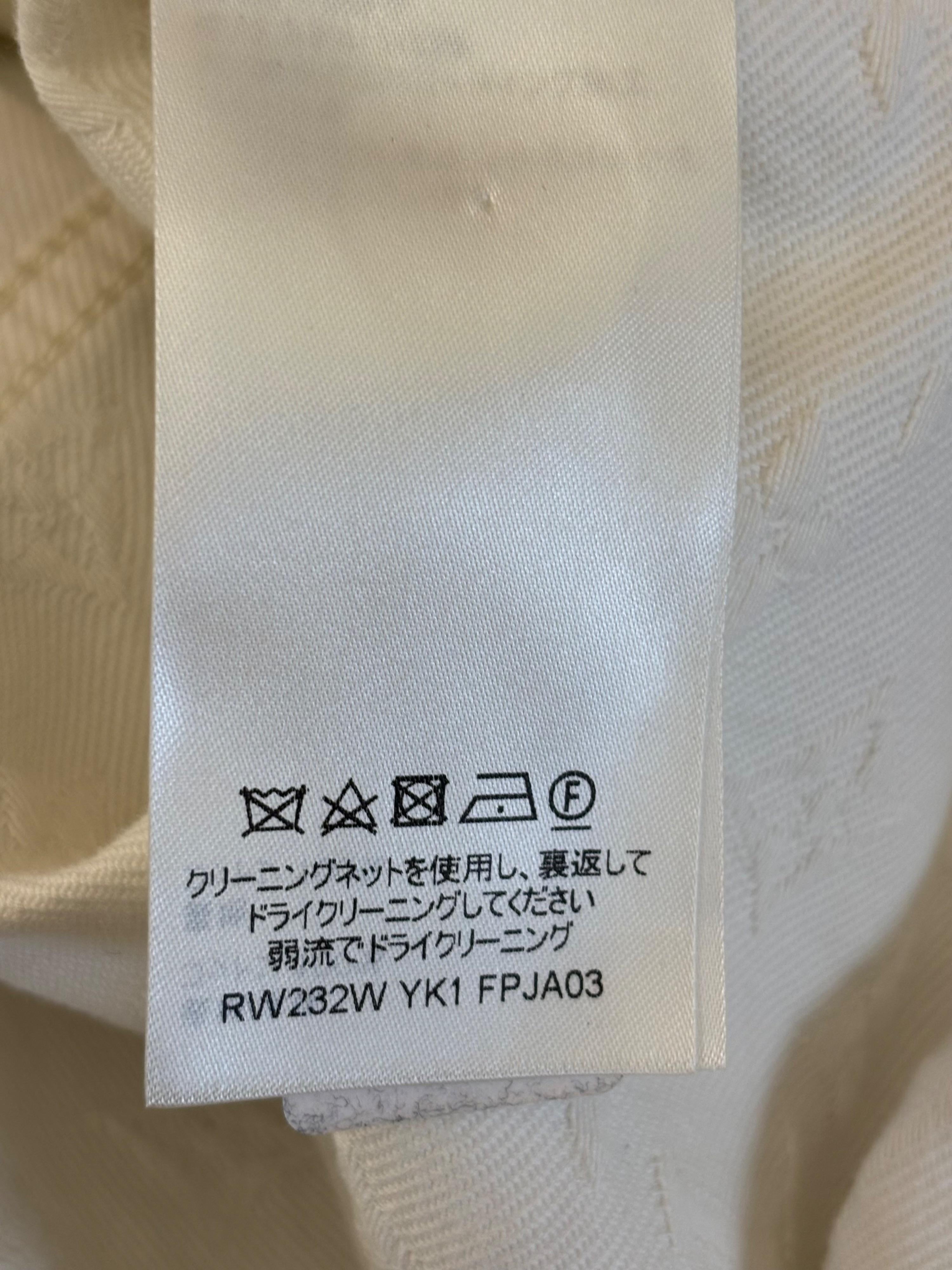 Louis Vuitton White Monogram Sleeveless Denim Jacket