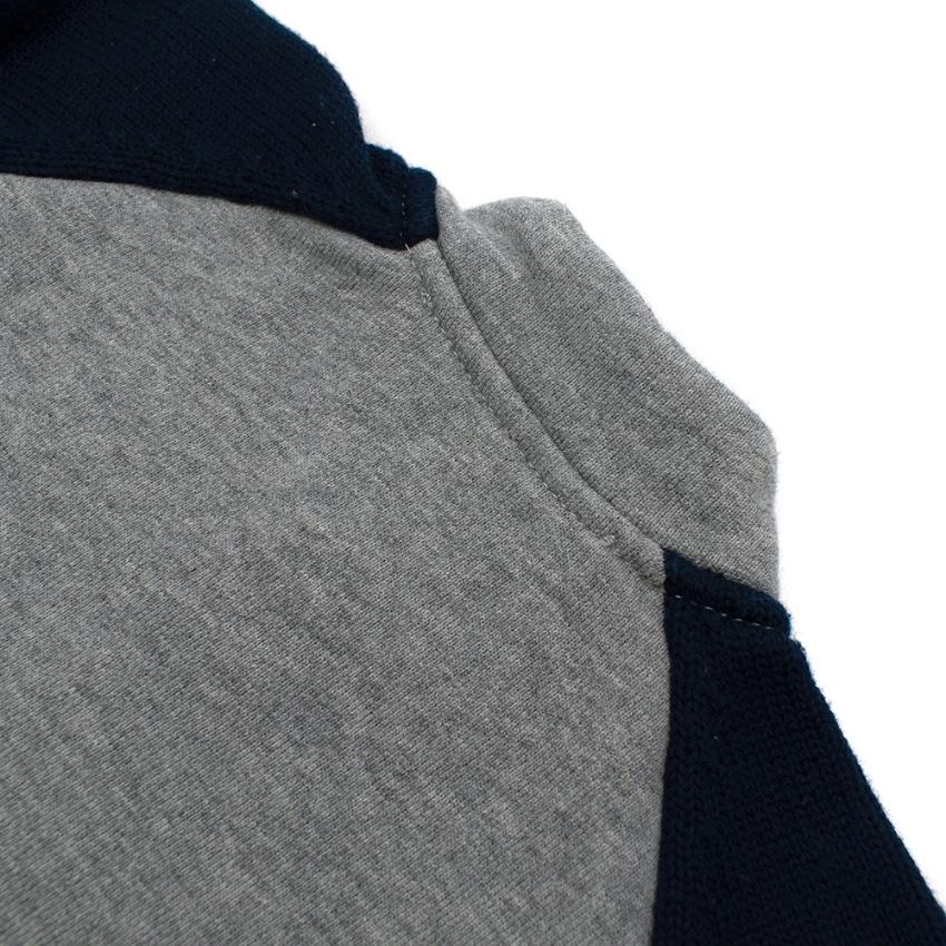 Tartine et Chocolat Grey & Blue Cotton Bomber Jacket