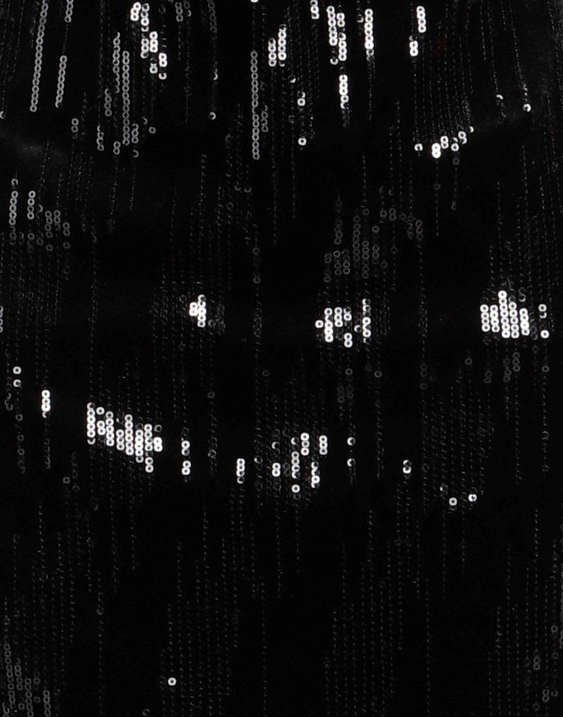 Redemption chenille, satin & sequin bow mini dress