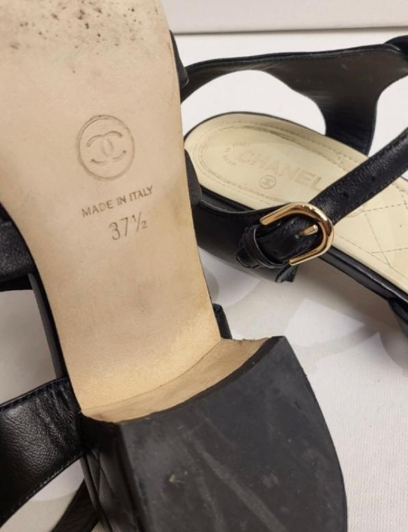 Chanel Chain Embellished Sandals