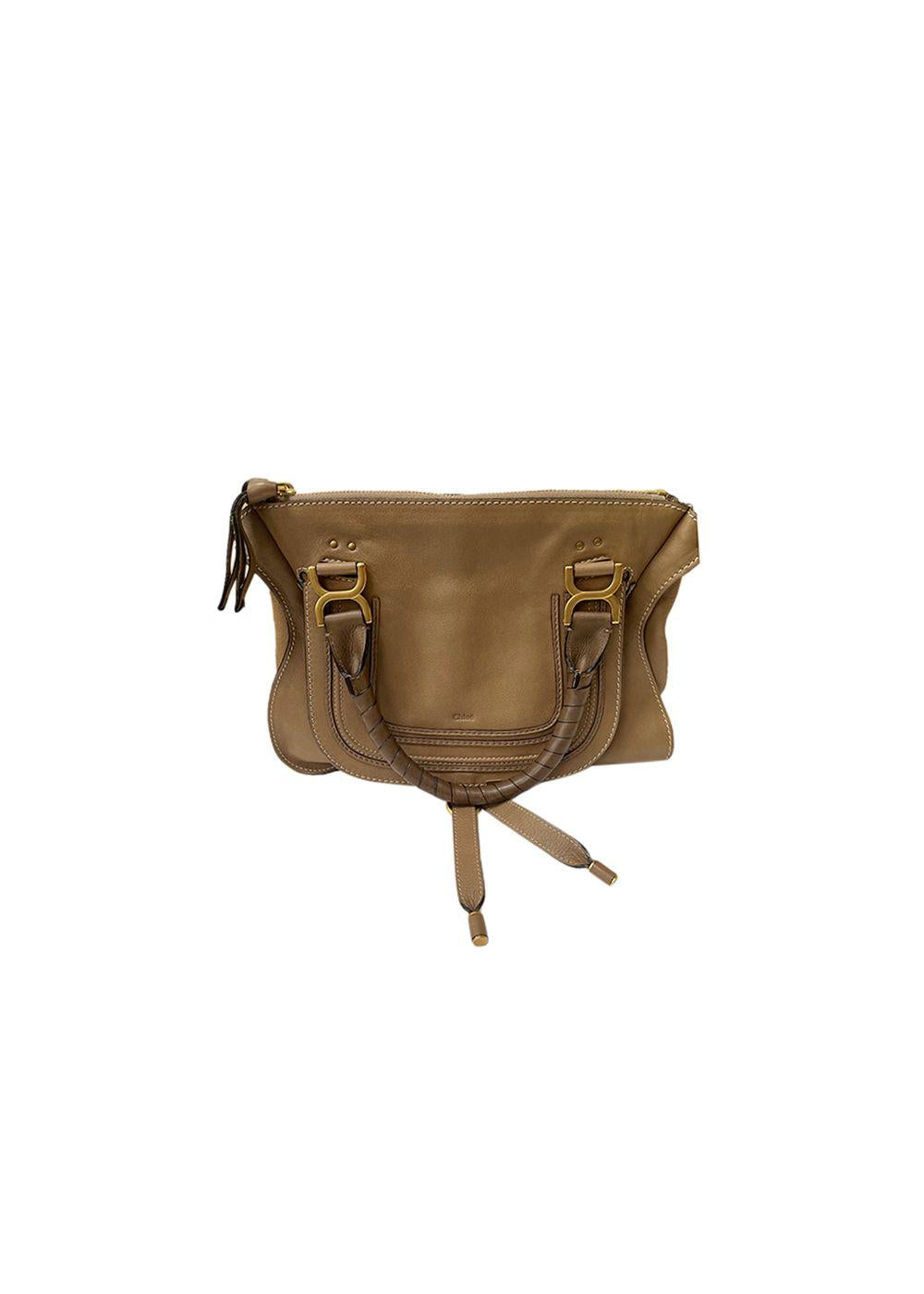Tan Leather Marcie Bag