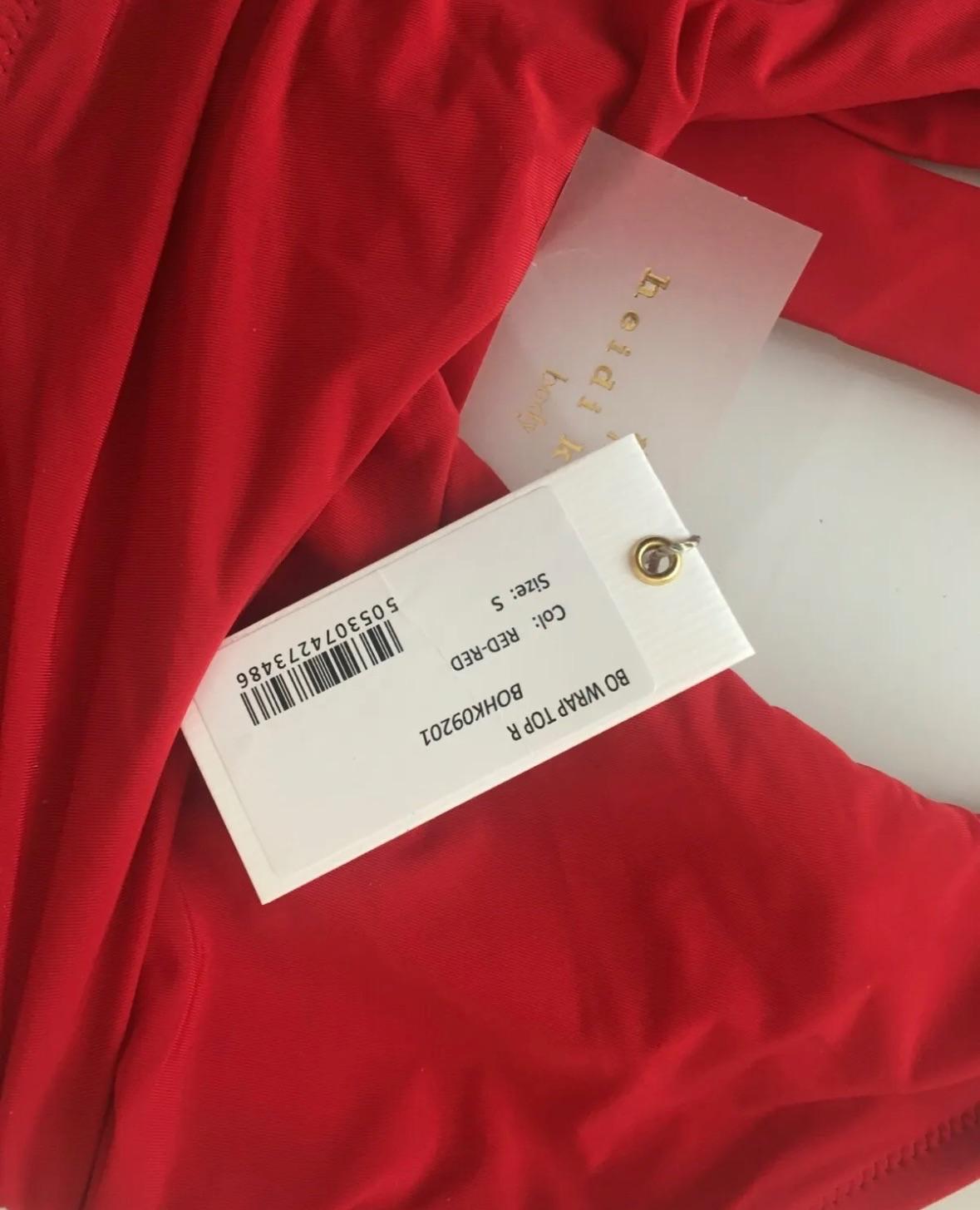 Heidi Klein Shape + Drape Red Bikini
