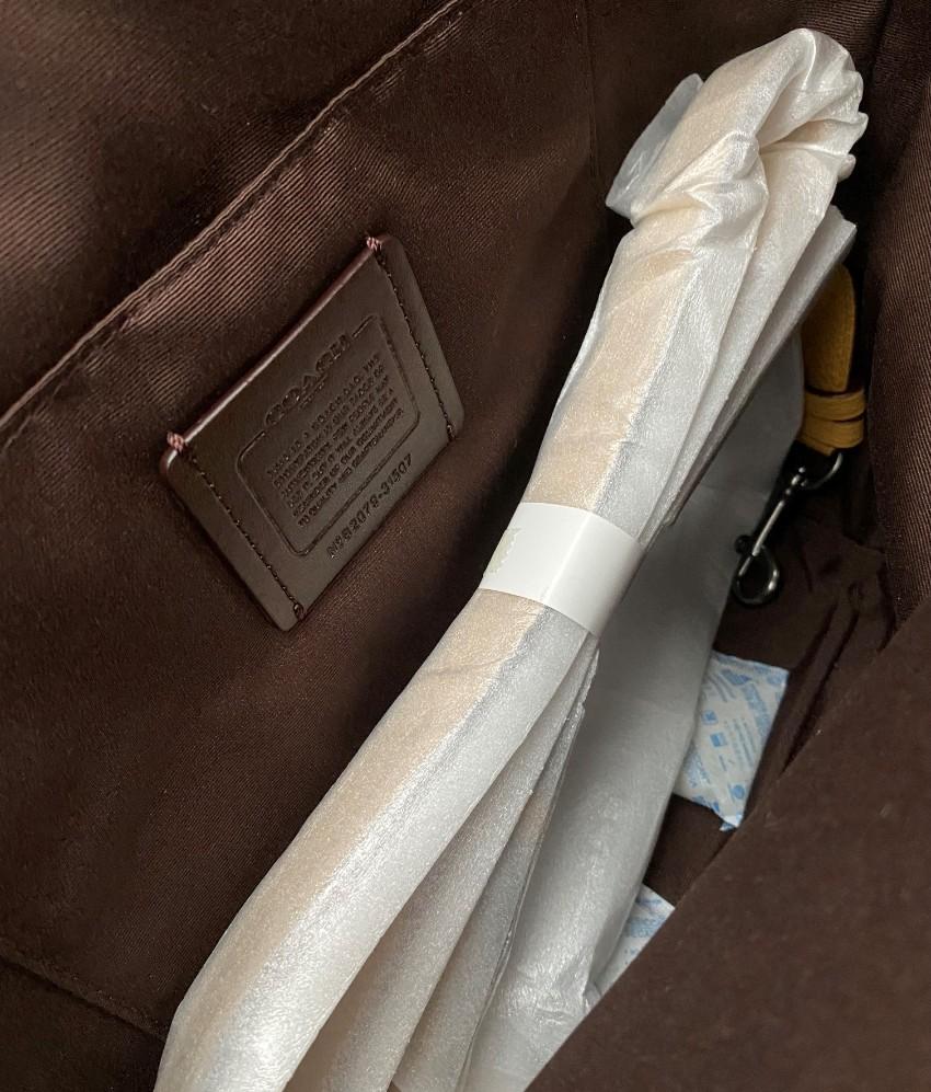 Coach Honey Leather Abby Duffle Bag
