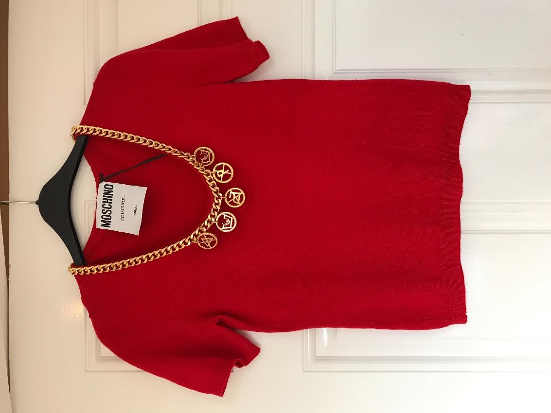 Moschino Gold Chain Jumper