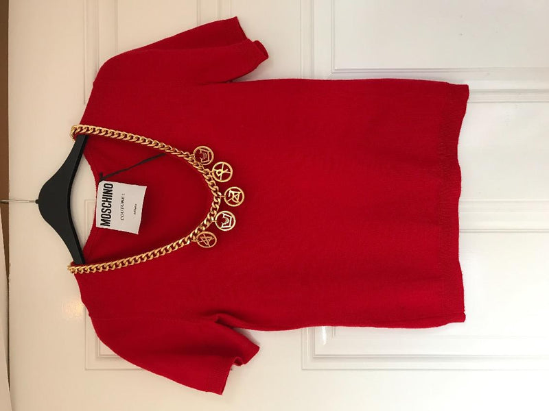 Moschino Gold Chain Jumper