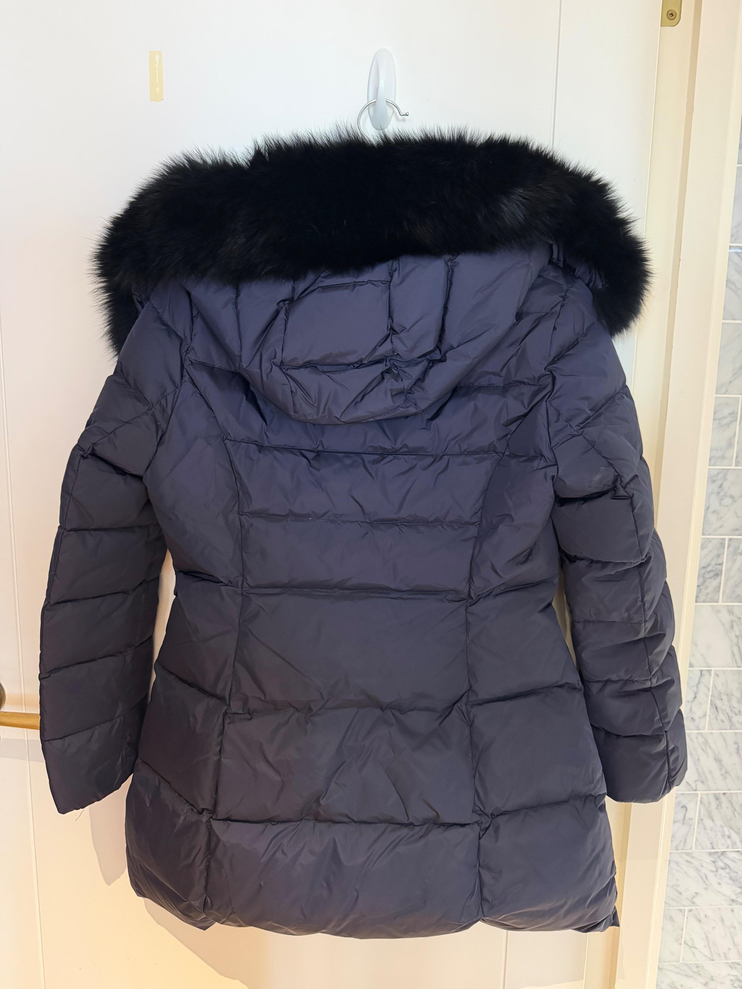 Prada Fur Trimmed Hood Puffer Coat