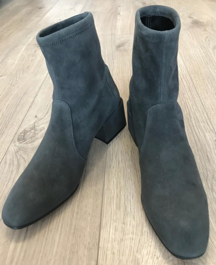 Stuart Weitzman Suede Sock Ankle Boots