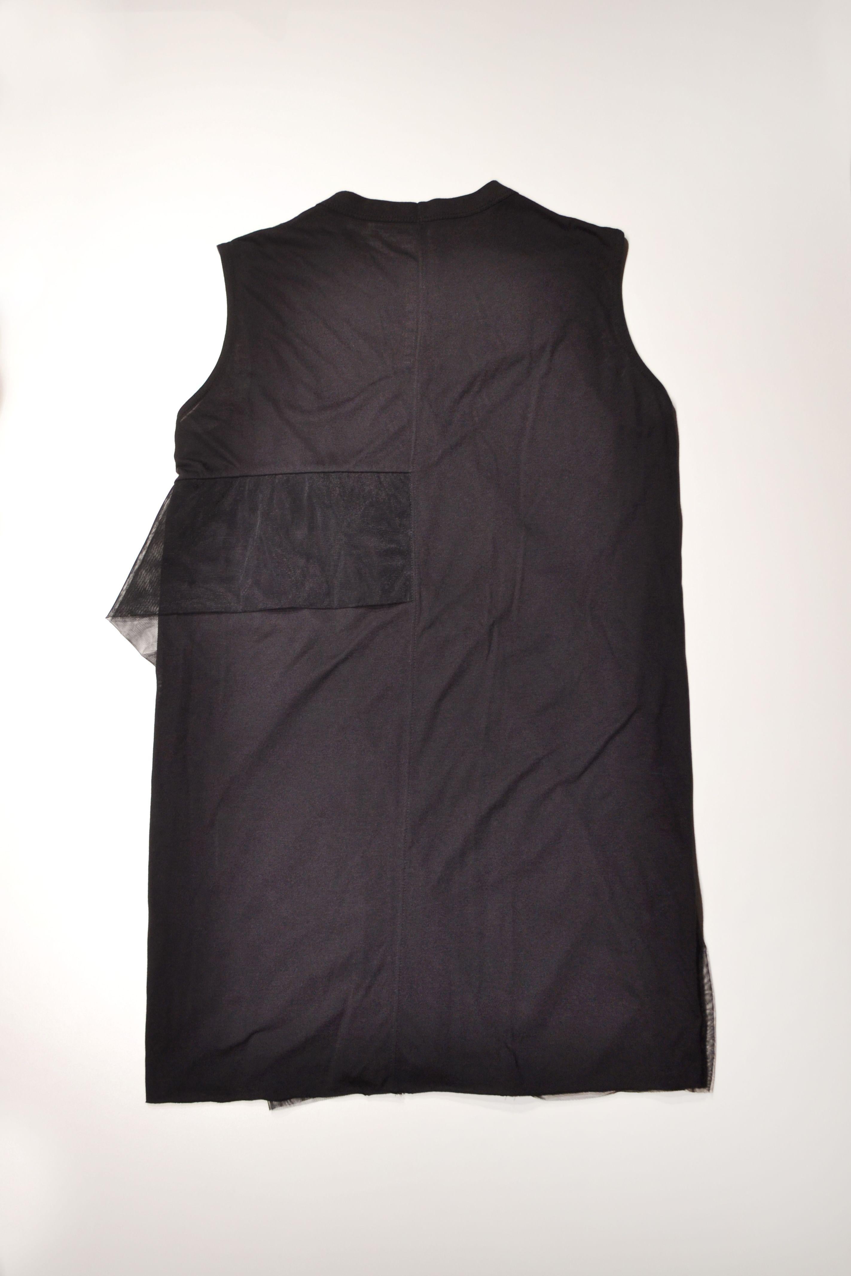Rick Owens Black Lilies Tank Top