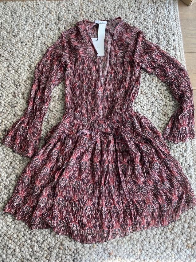 Iro Printed Layered Mini Dress