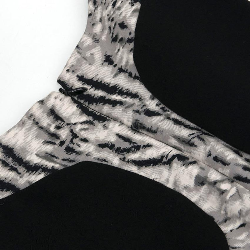 Parker Black Pattern Bodycon Dress