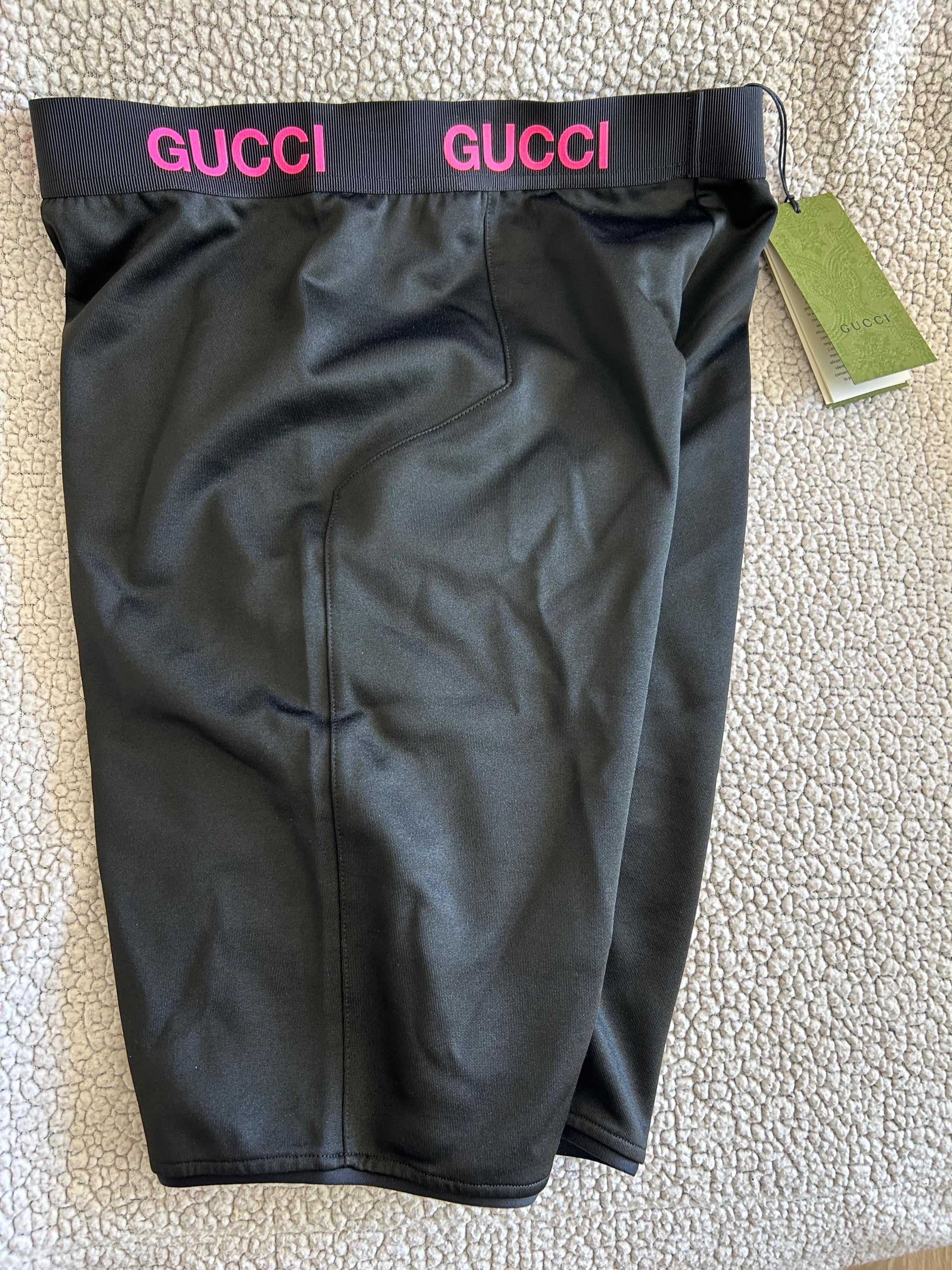 Gucci Black Technical Jersey Cycling Shorts