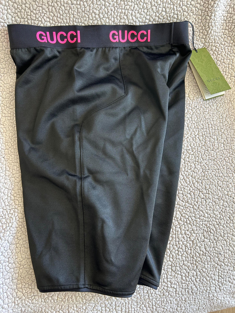 Gucci Black Technical Jersey Cycling Shorts