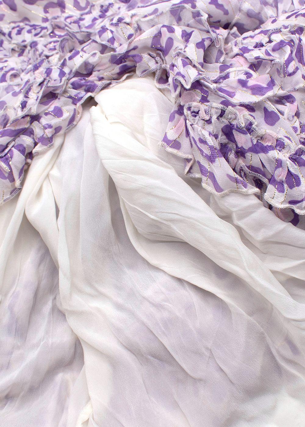 Rococo Sand Purple Leopard Print Avana Midi Dress