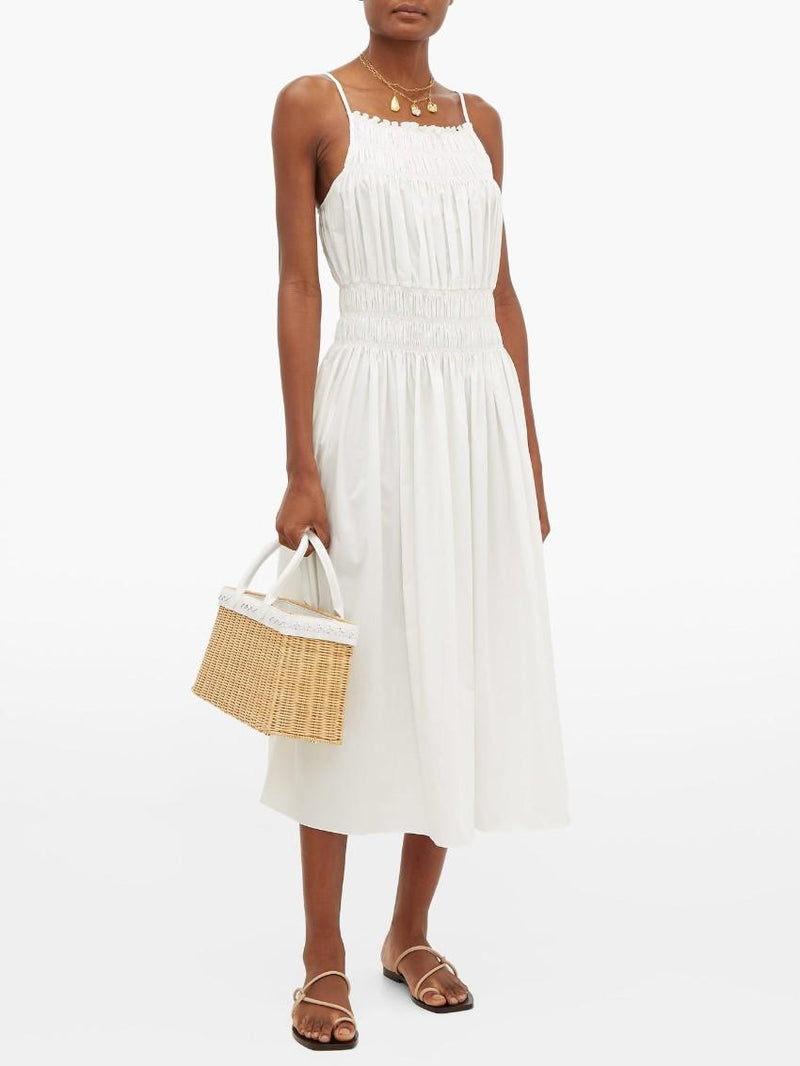 Three Grace London Ruched White Dress