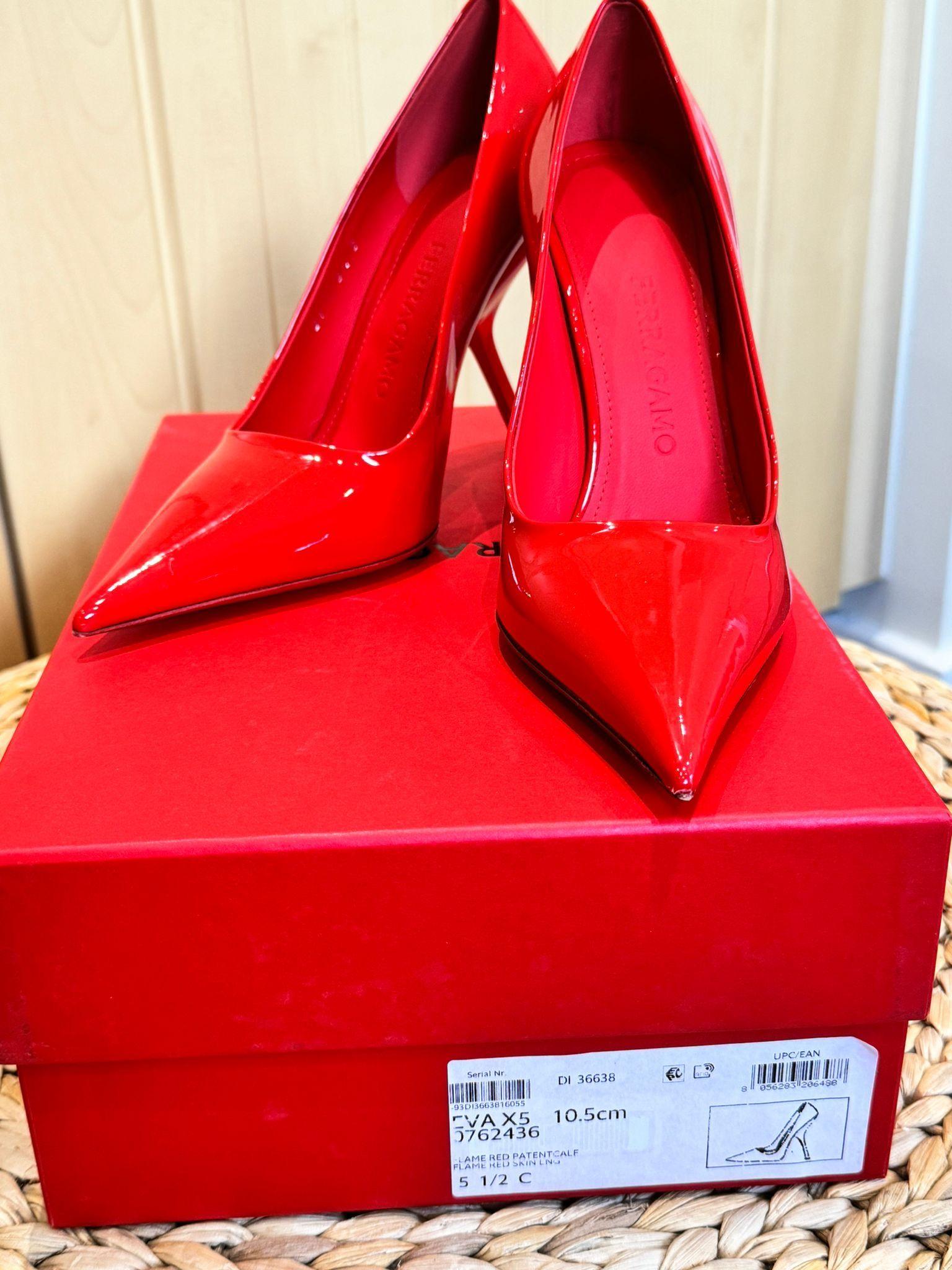 Ferragamo Red Eva Pumps