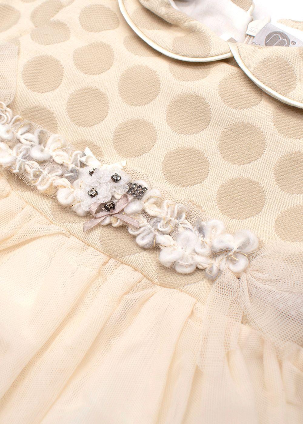 Marlů Infants Cream Party Dress 9-12 months