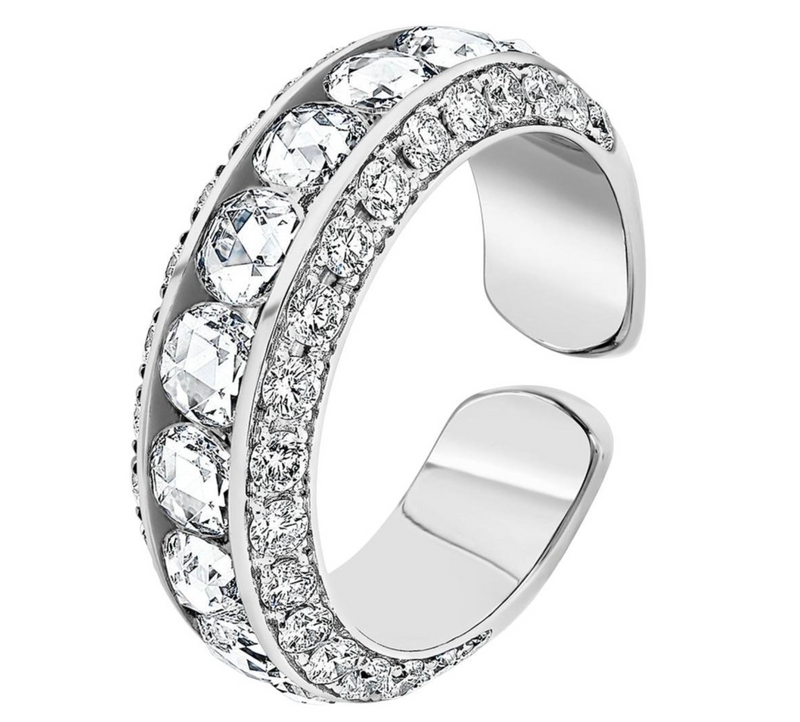 David Morris Pearl Rose Collection Diamond Ring