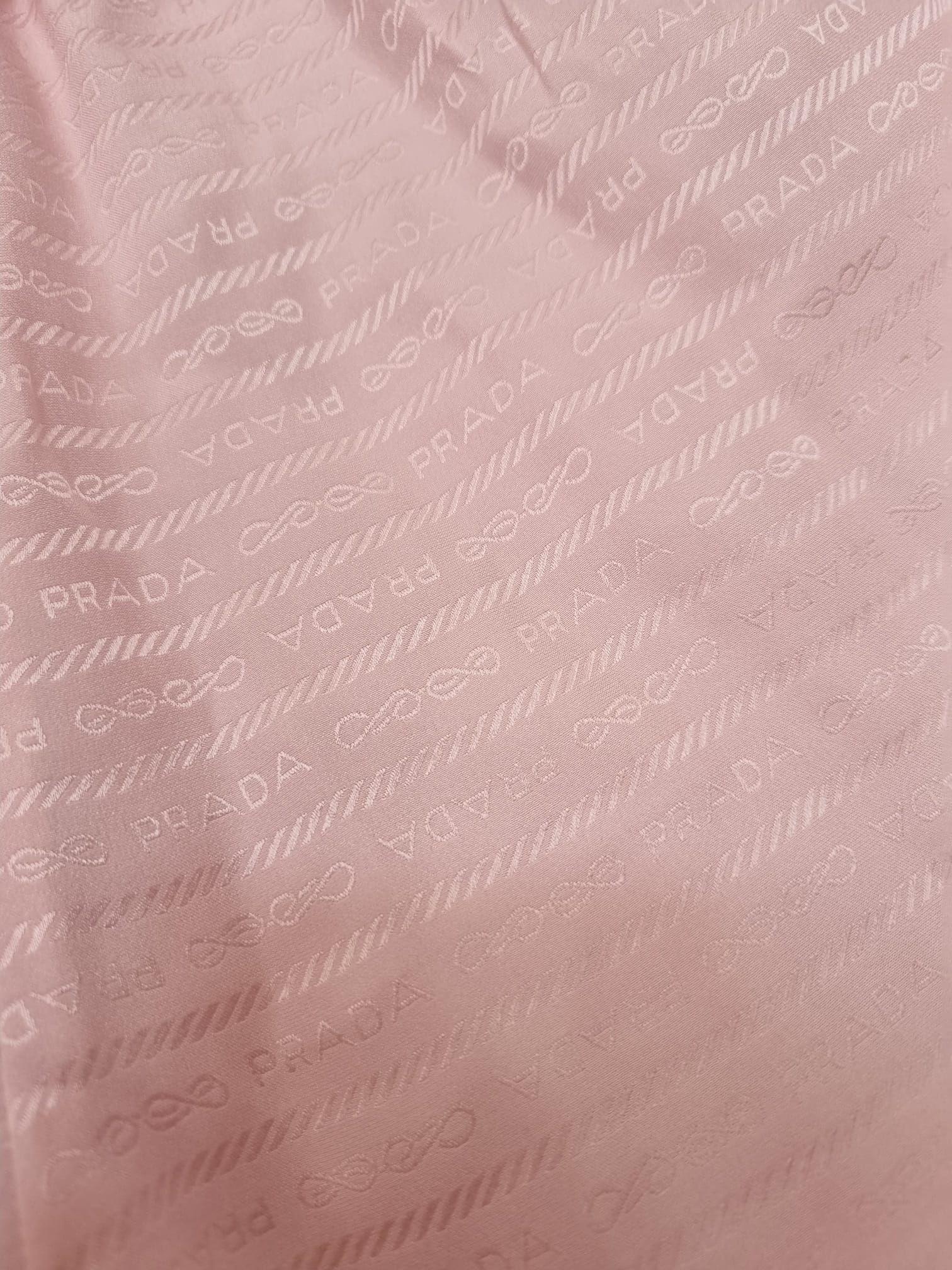 Pink Jacquard Logo Crêpe-de-Chine Shorts