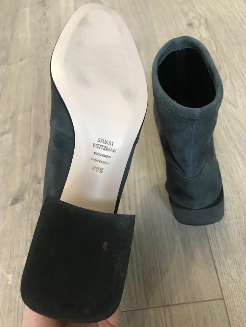 Stuart Weitzman Suede Sock Ankle Boots