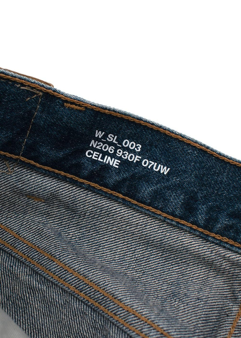 Mid-wash SL-003 skinny leg jeans
