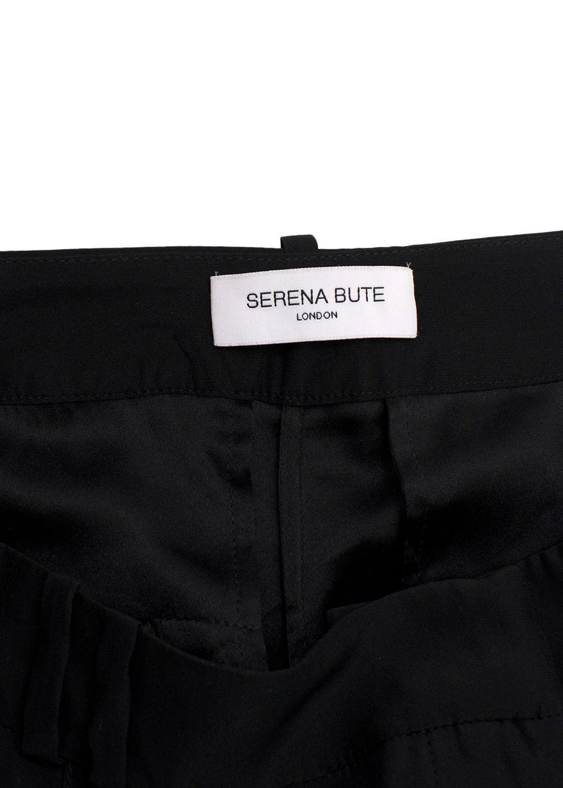 Serena Bute Black 100% Silk Trouser
