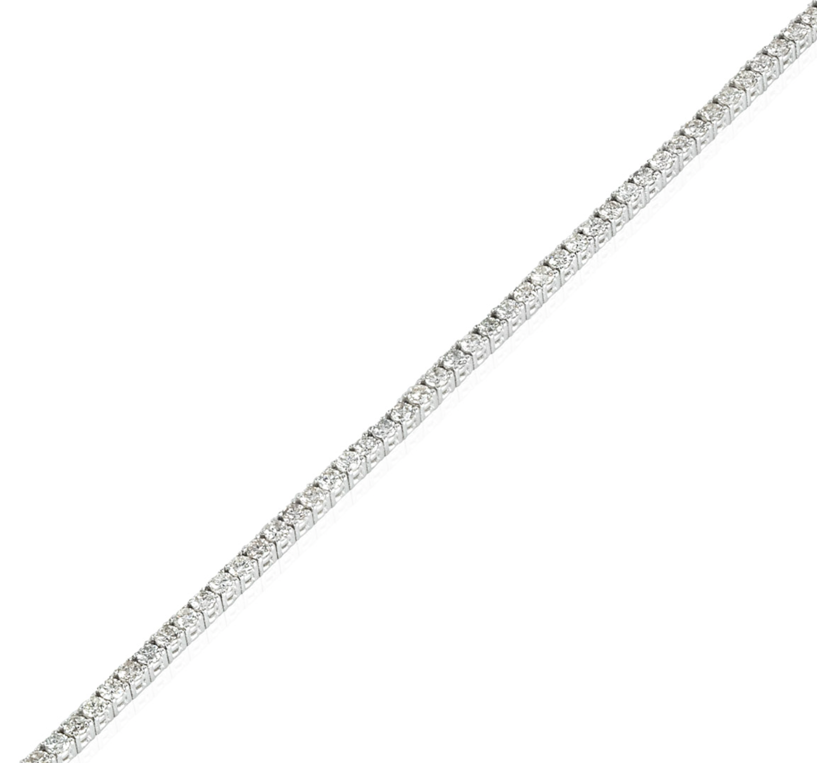18ct white gold & white diamond Tennis bracelet TDW 2.03ct