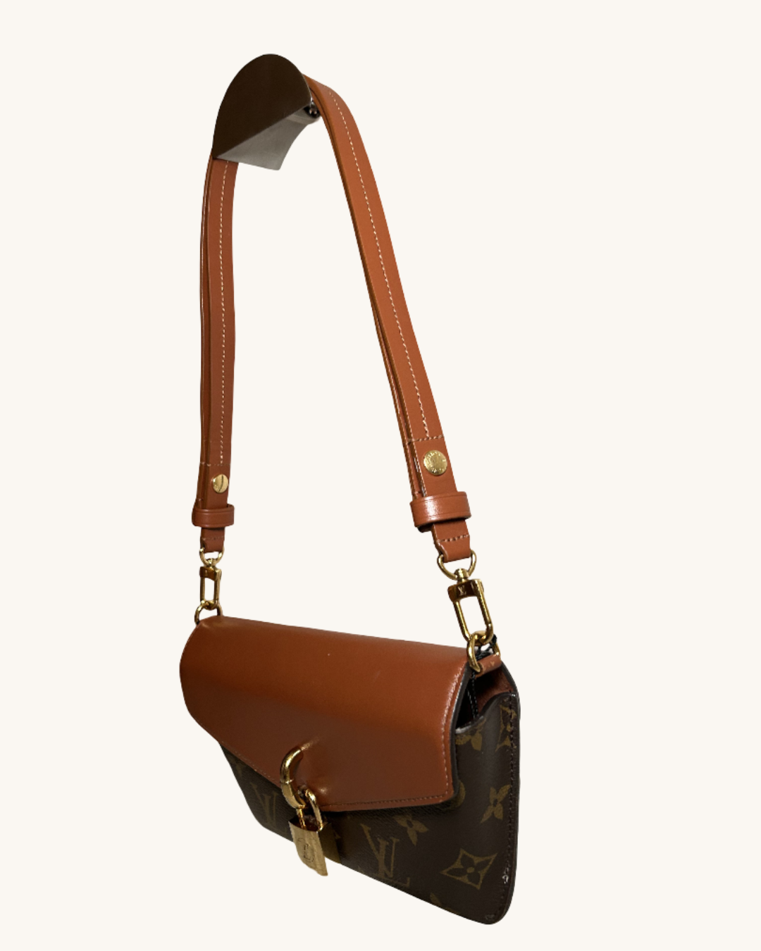 Louis Vuitton Coated Canvas And Leather Bag