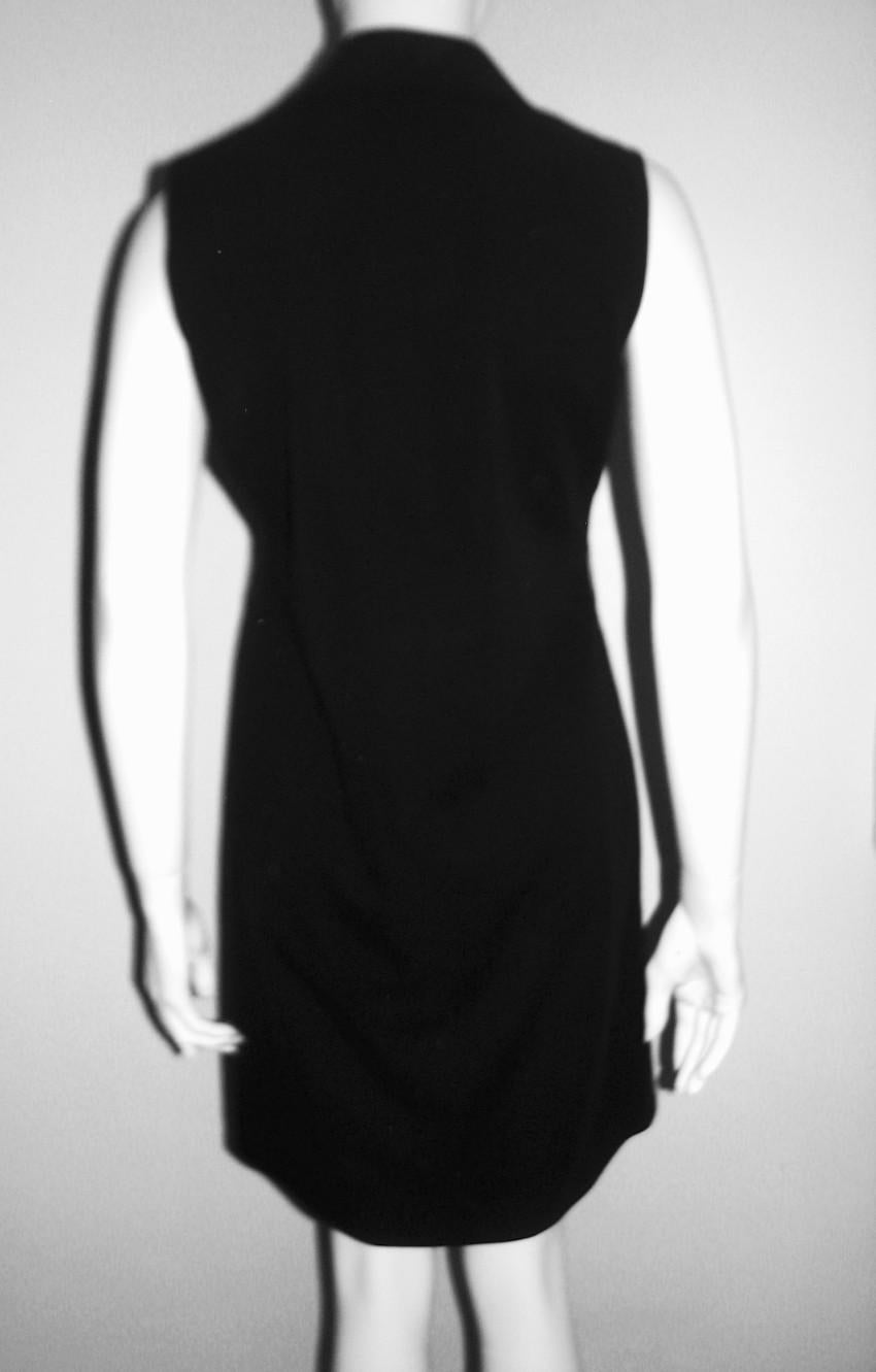 Elie Tahari Ruffled Black Silk Dress