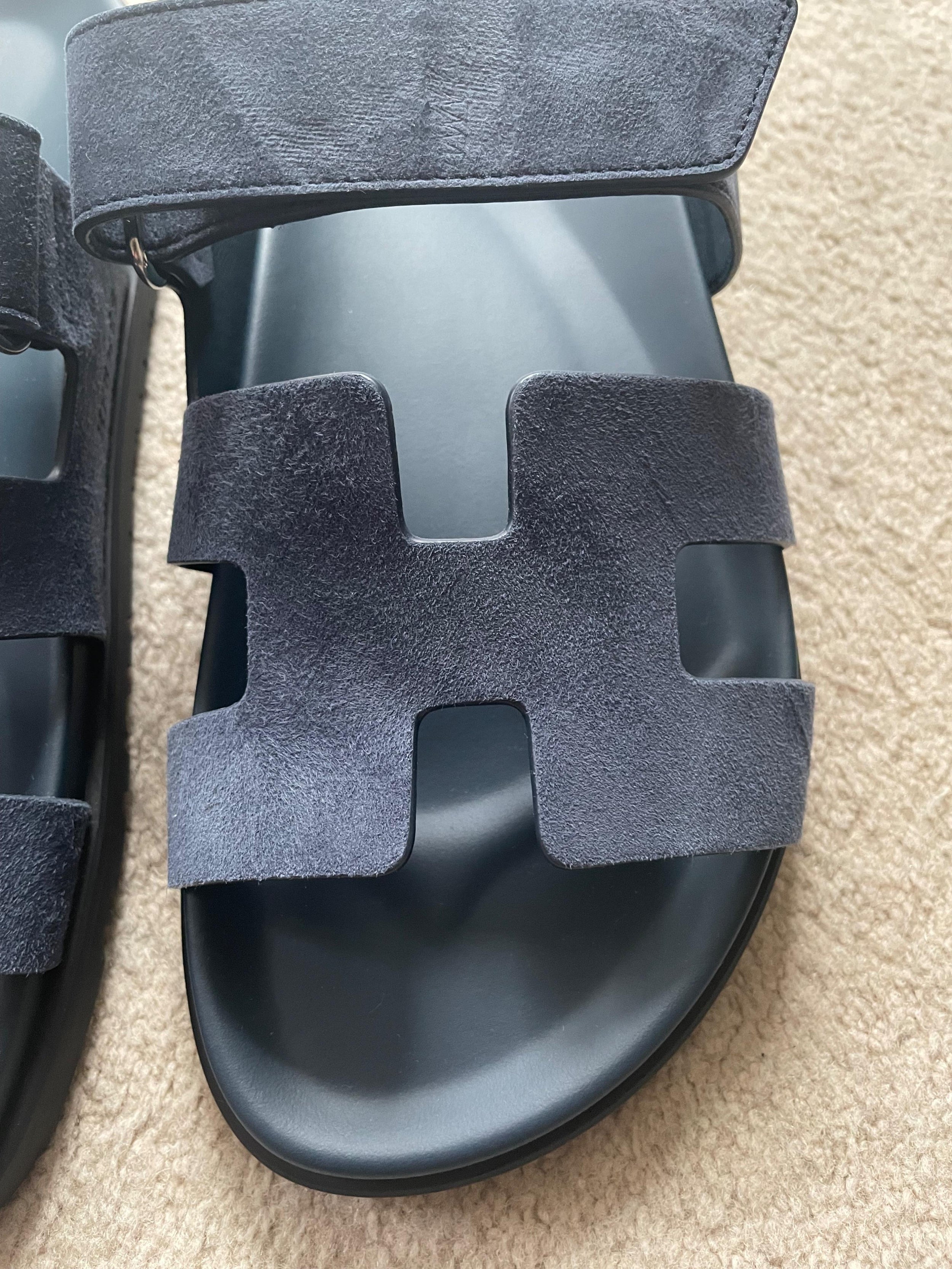 Hermes Blue Celeste Chypre Sandals