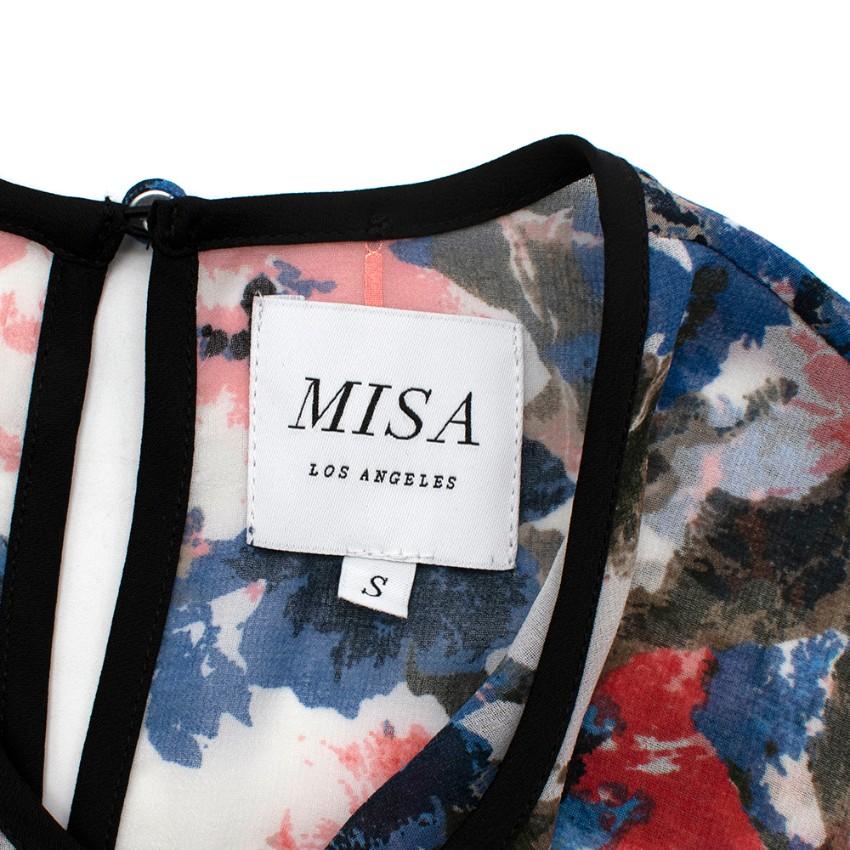 Misa Los Angeles Multi-coloured Floral Pattern Dress