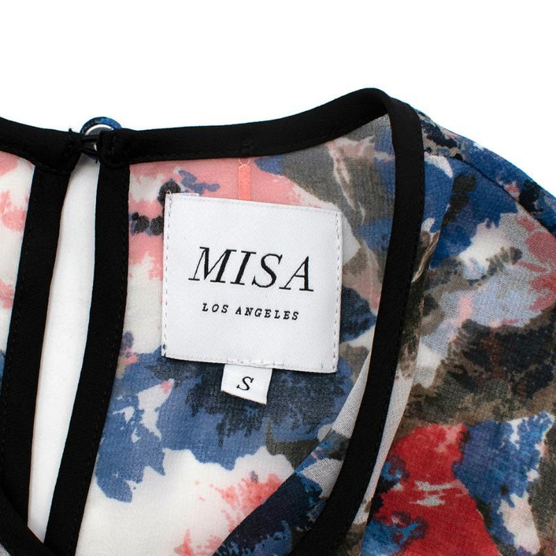 Misa Los Angeles Multi-coloured Floral Pattern Dress