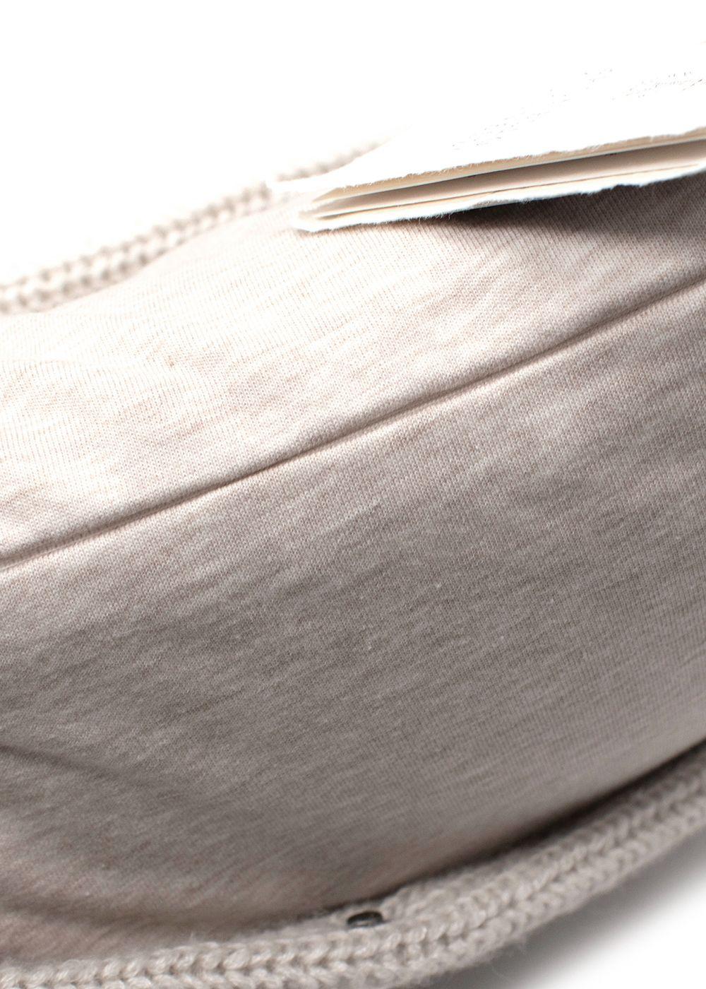 Brunello Cuccinelli Stone Cashmere-Blend Knitted Cushion, 40x40cm