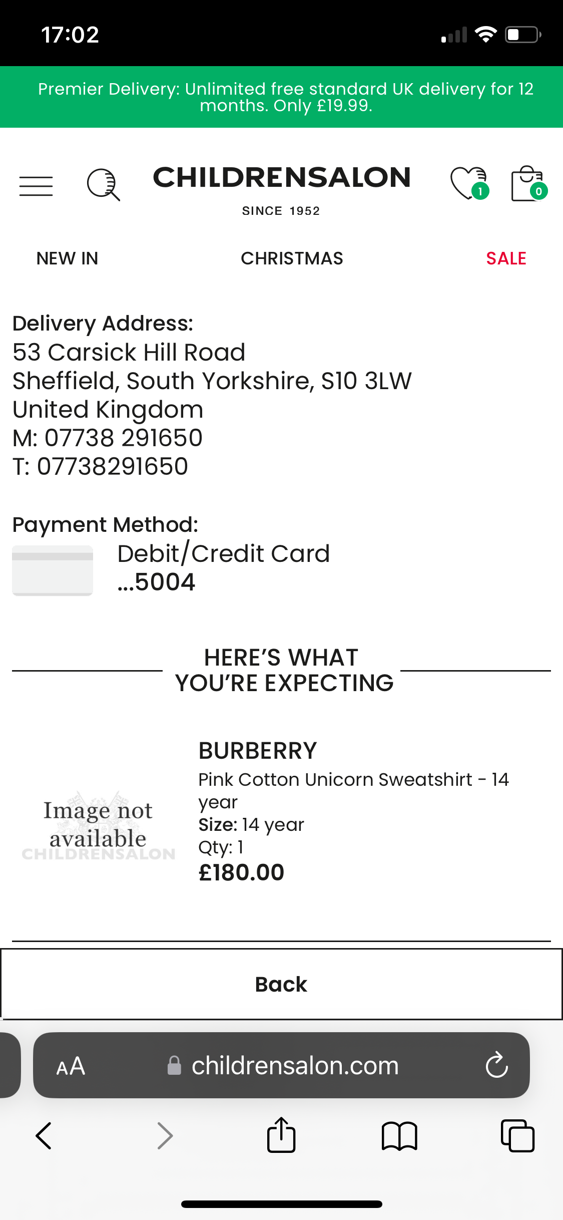 Burberry Teen Beige Unicorn Sweatshirt