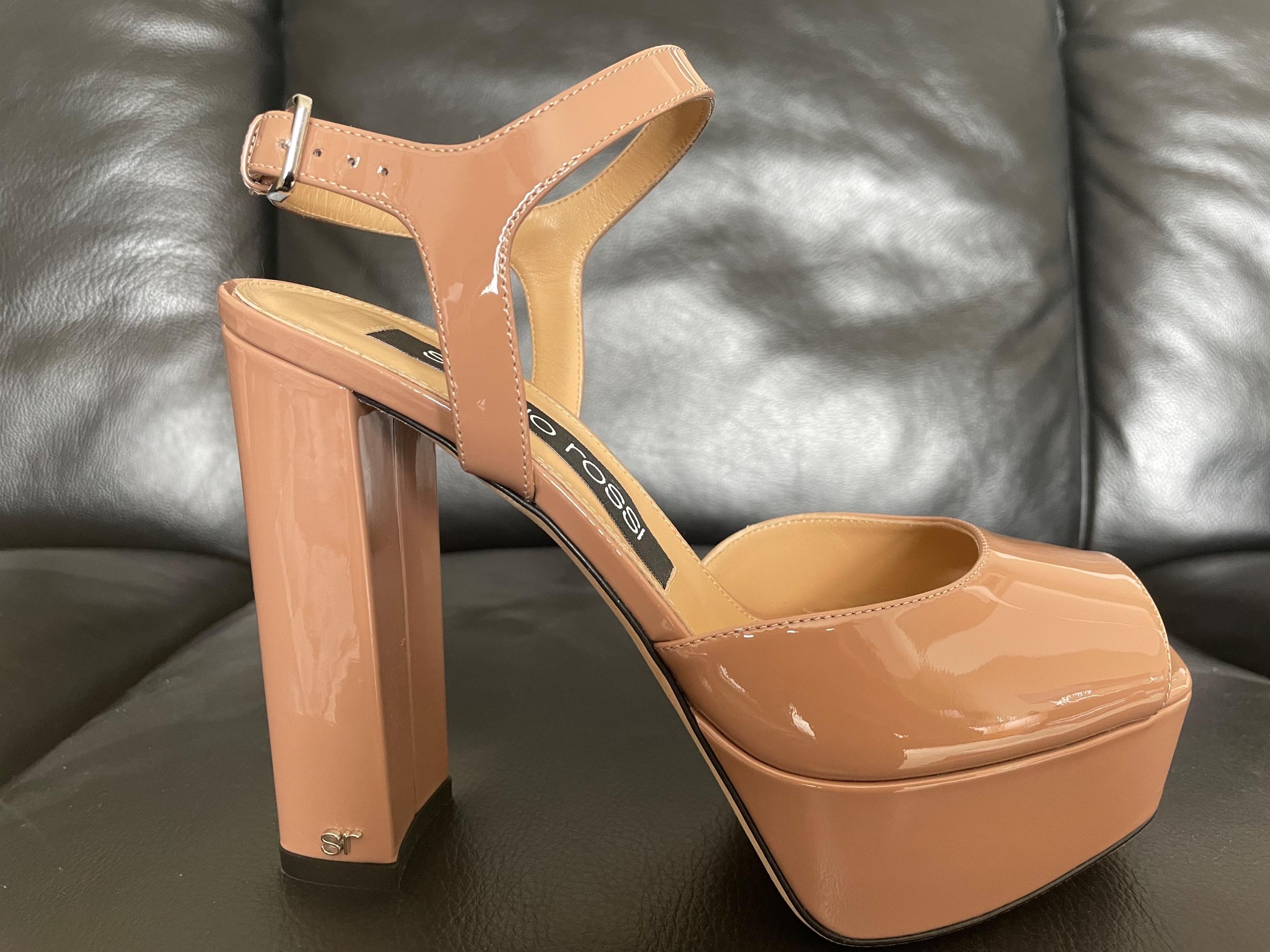 Monica Patent Leather Platform Sandals