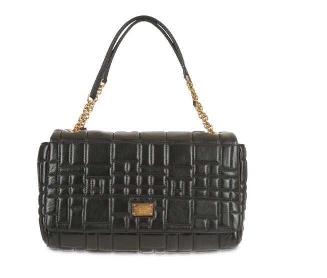 Dolce & Gabbana Black Quilted Leather Shoulder Bag