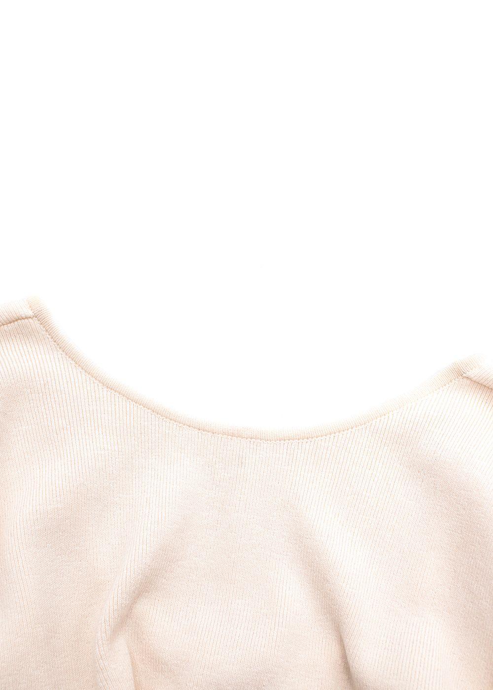 Magda Butrym Cream Knitted Cardigan And Flares Set