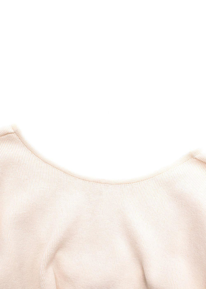 Magda Butrym Cream Knitted Cardigan And Flares Set