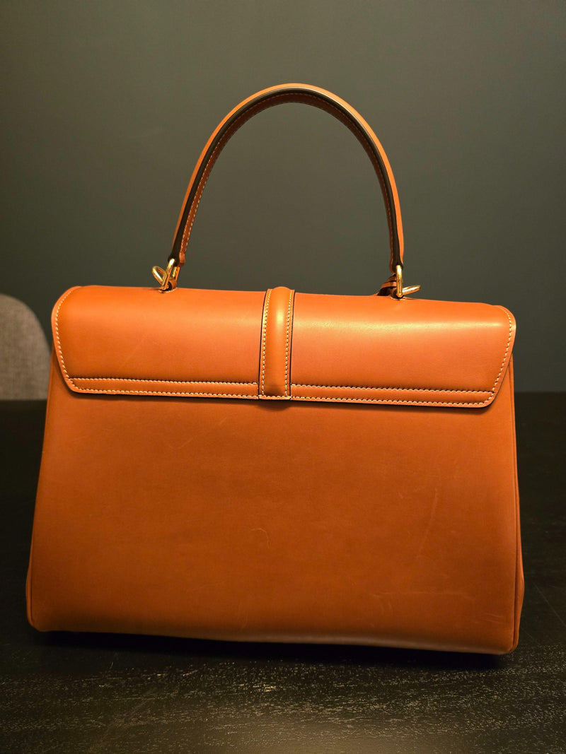 Celine Tan Classic 16 Top Handle Bag