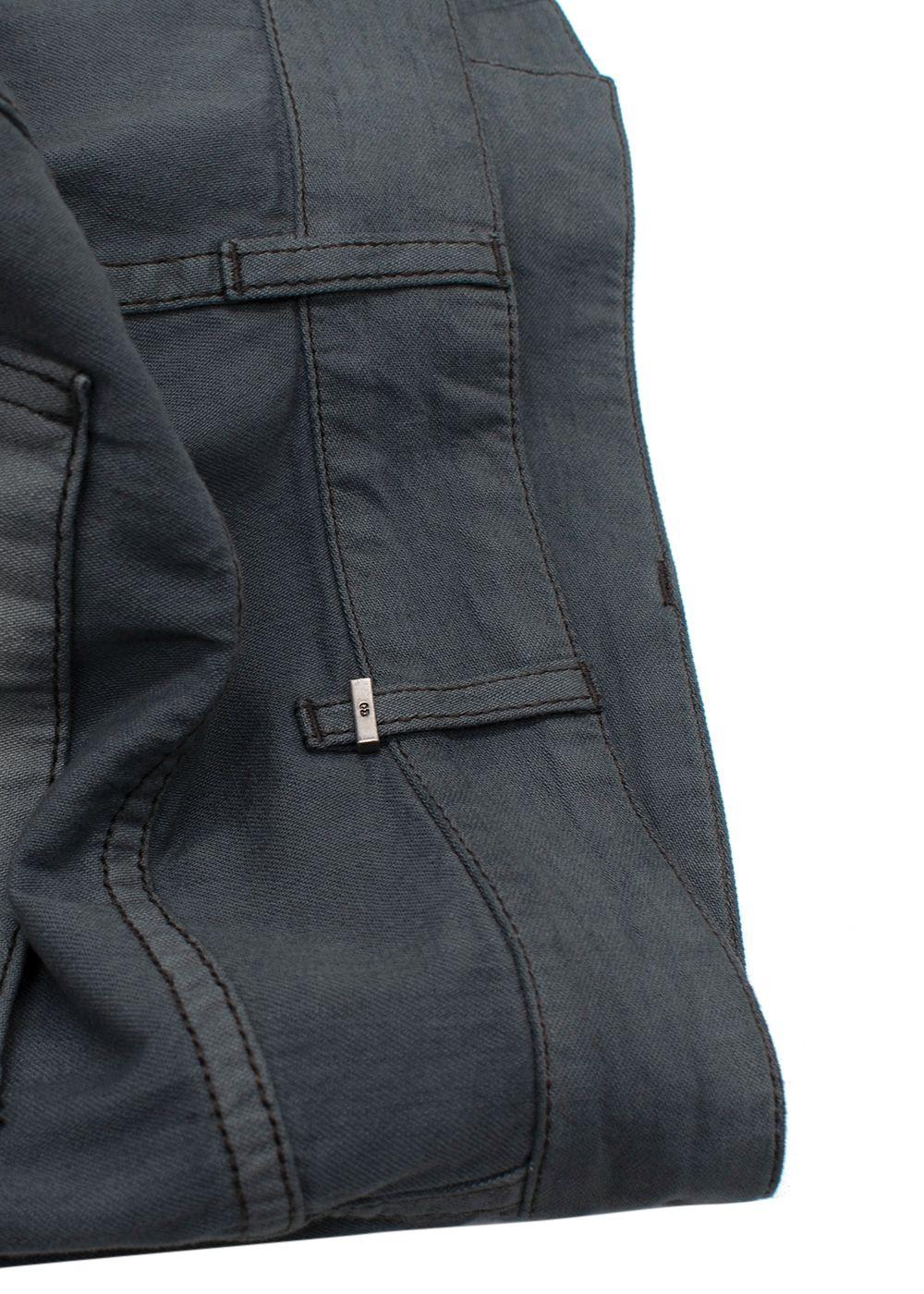 Dior Grey Tie Dye Wide Leg Jeans