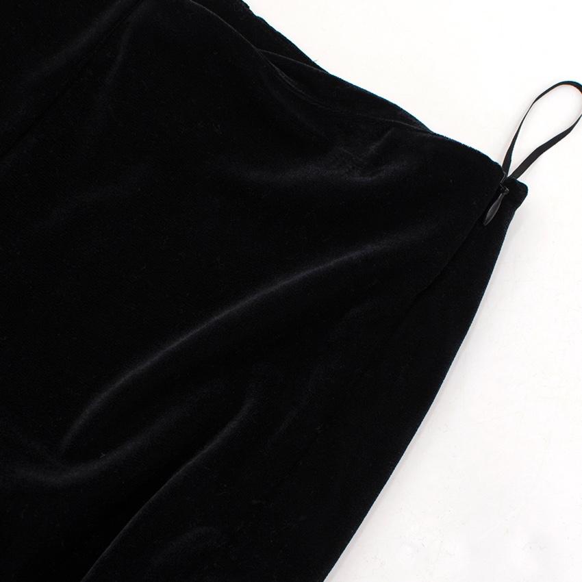 Sachin & Babi black velvet skinny trousers
